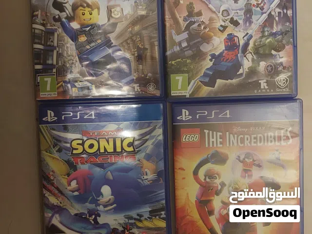 3x lego cds for children + 1x sonic racing