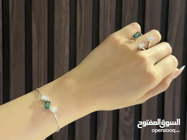 طقم سوارفسكي Millenia – لون أخضر