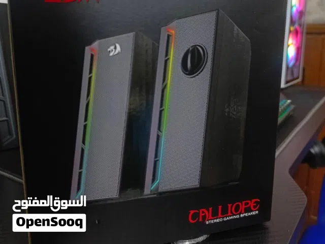 سماRedragon GS580 Calliope RGB Desktop Speakers سماعات ستيريو بتصميم شيك وصوت قوي للمكتب!  شكلها مم