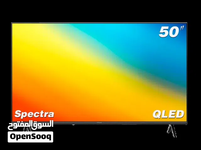 شاشة جي جارد سبكترا 50 إنش سمارت 4K جوجل مرخص بلوتوث أوامر صوتية QLED DLG 120HZ بسعر مميز جداً