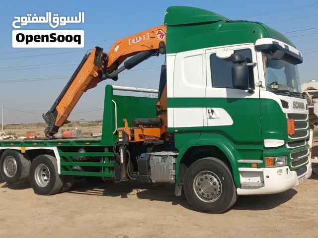 سلام عليكم سكانيه 2017  محرك 410 كامره +ثلاجه +غوري شاي +صوبه +تبريد تتفئه كرين بي ام 17طن