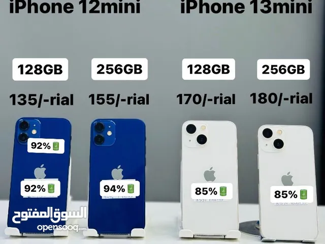 iPhone 12 mini -128 GB /256 GB  iPhone 13 mini -128 GB /256 GB  Good phones