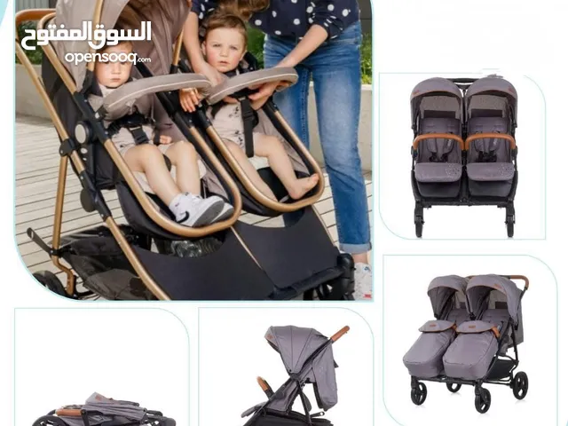 عربة مزدوجة لطفلين (Baby stroller for two kids Passo Doble) من أرقى الماركات الأوروبية الأصلية chipo