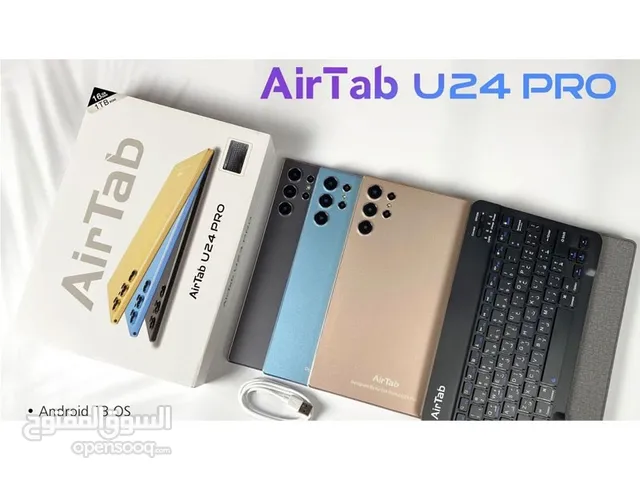 Air tap U 24 pro مستعمل اخو الجديد سعة التخزين واحد تيرابايت الرام 16 سماعات استريو حجم الشاشة 10.1
