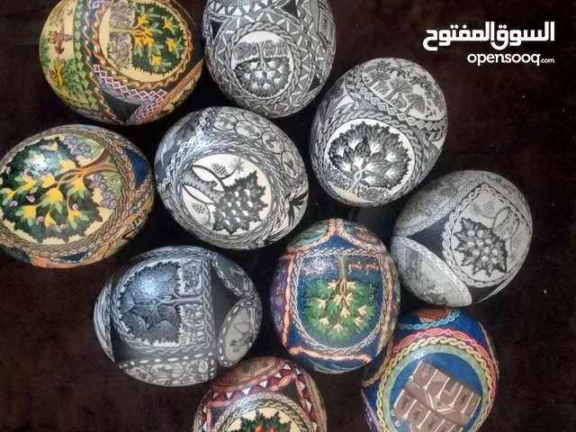 رسم ونقش عابيض النعام