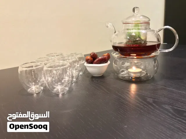 Borosilicate double layer Finjaan set with kettle