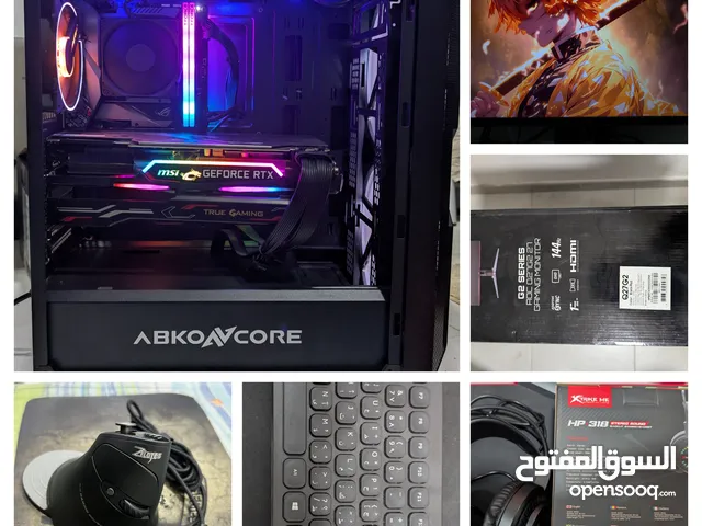 Full gaming PC set (Core i7 9700k, Rtx 2080 x trio,4 Tb external hard drive, 500gb M2)