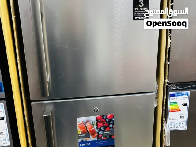 ثلاجة نيوتن 350 لتر لون سلفر 265 دينار شامل توصيل