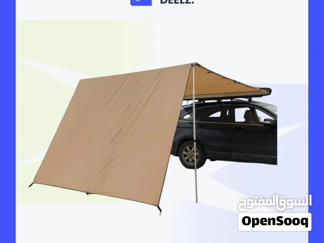 مظلة سيارة 2 متر × 2.5 متر معها أعمدة تثبيت -حبال ربط- أوتاد أرضية- حقيبة تخزين- ضمان سنة