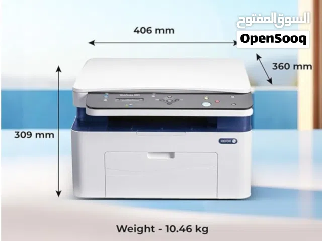 طابعة ليزر printer برنتر وسكانر وماكنة تصوير متعددة المهام Xerox 3025 وكاااالة شبه جديد