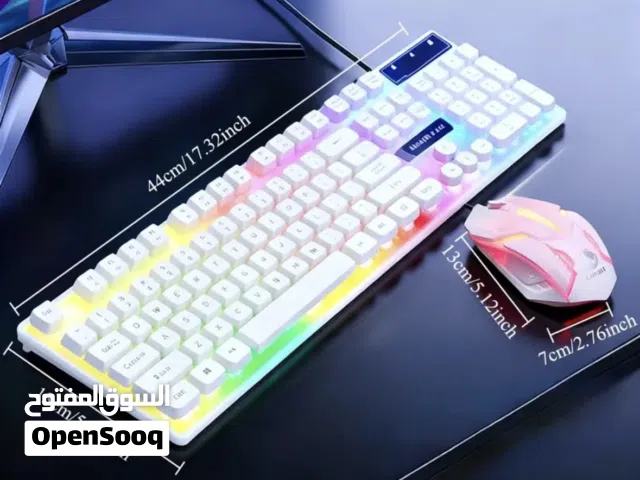 ماوس و كيبورد RGB ( إضاءة ) سلكي