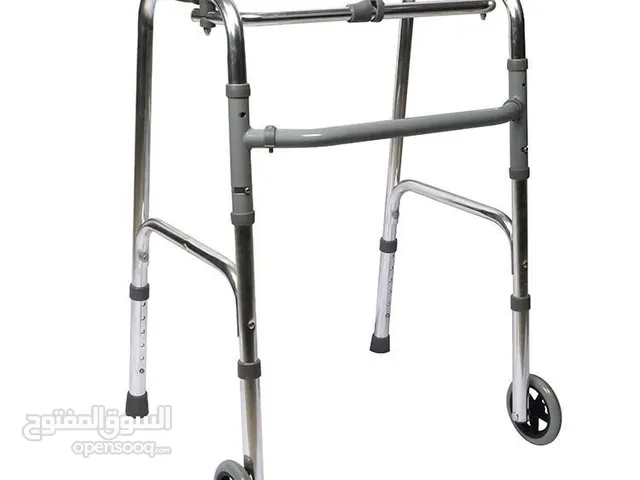 ووكر مشاية قابلة للطي Walker مع عجلات أمامية لكبار السن استخدامات جهاز الووكر صعوبات المشي  الإصابات
