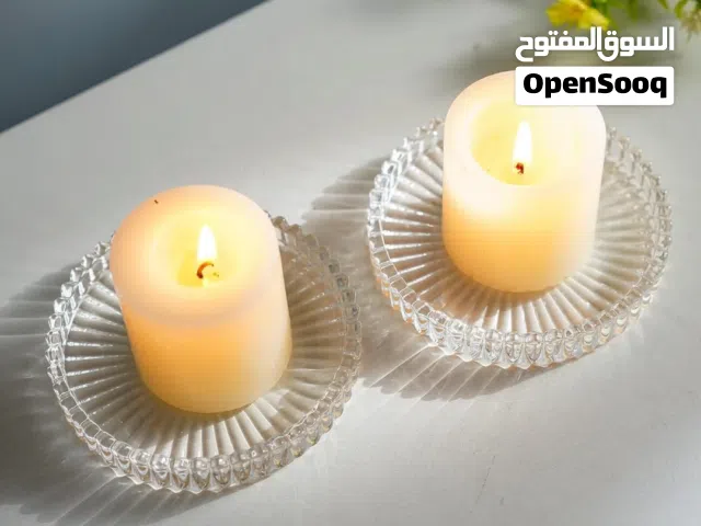 حاملة شموع ديكور كلش حلو ومرتب يضع لمسه جميله باكيت يحتوي على 6قطع