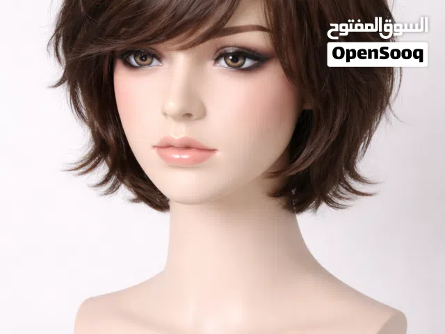 باروكة (شعر مستعار) موديل كاري مدرج - لون جوزي طبيعي