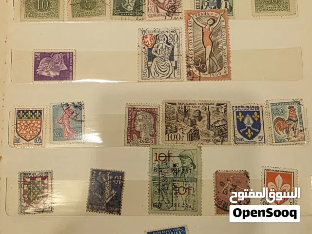 طوابع بريدية قديمة لاكث من دوله عربيه واجنبيه