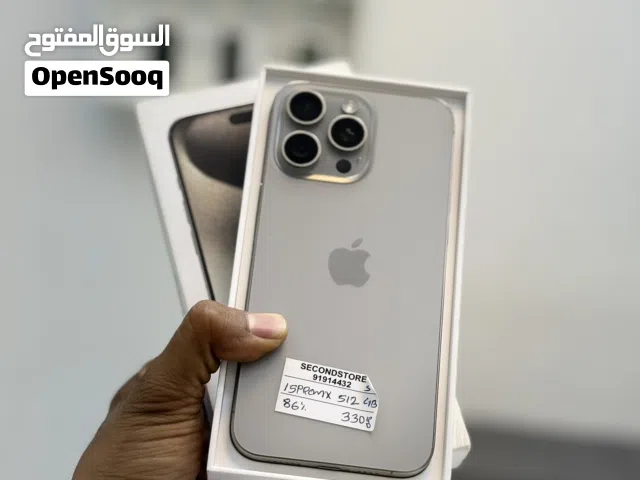 Iphone 15promax 512GB perfect condition with box and clean 15 برو ماكس مساحة 512