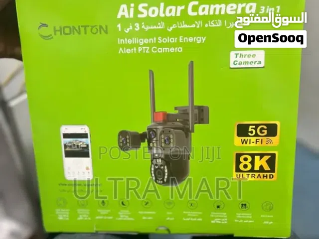 Honton Ai solar camera 3 lens Simcard or wifi 5G