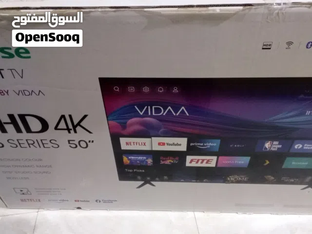 تلفزيون هايسنس 4k 50i شاشته مكسورة داخل العلبة جديد مش مستعمل حط سعرك و مبروك