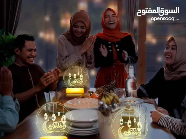 مصباح ديكور زينة رمضان من الاكريليك تصميم قوي