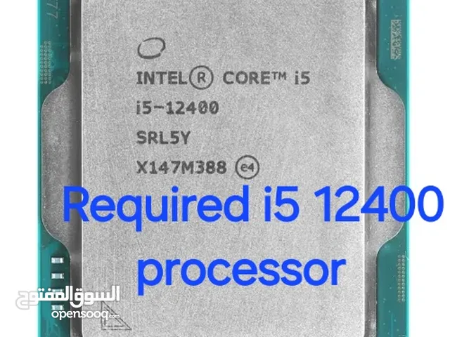 السلام عليكم مطلوب معالج i5 12400 Required i5 i5 12400 processor