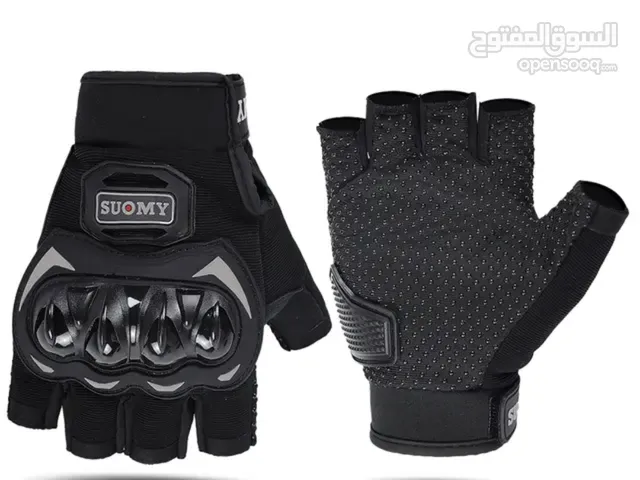 نص قفازات لدارجات لون الأسود