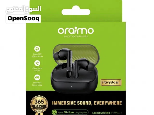 سماعة Oraimo SpaceBuds Neo الأصلية - صوت نقي وبيس قوي