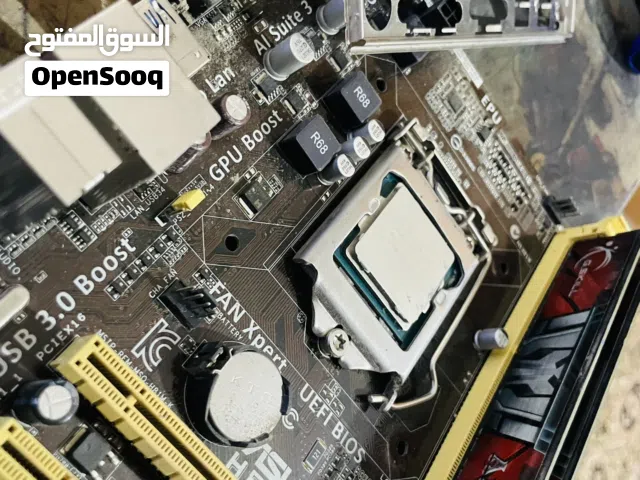 لوحة H81M-K مع معالج i7 جيل رابع و16 جيجا رام