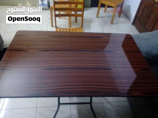 Foldable Dining/Work Table with 3 Strong Wooden Chairs – Space Saving & Excellent Condition
