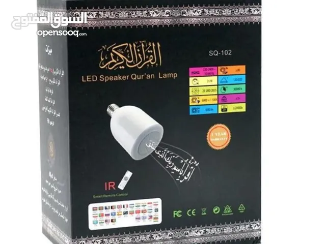 سماعة بها اضاءة LED يوجد بها قرآن تحكم بالريموت