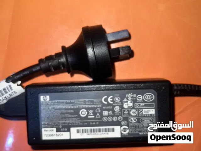 شاحن لابتوب hp اصلي نظيف ومستعمل قليل جدا للبيع بسعر ممتاز ومناسب للجميع