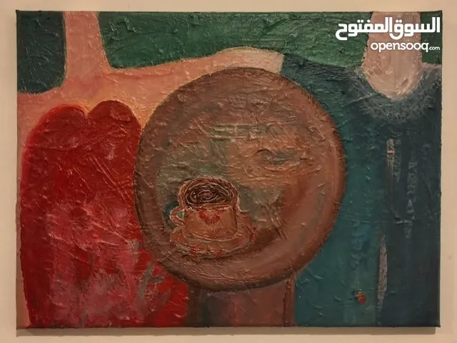 acrylic painting vintage style