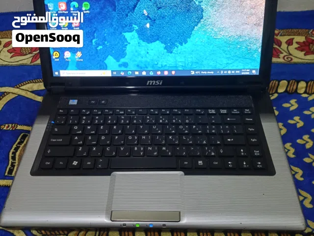 لاب توب  msi   كور i5 .... هارد 512  ... رام 6 ... وندوز 10 برو  السعر نهائي