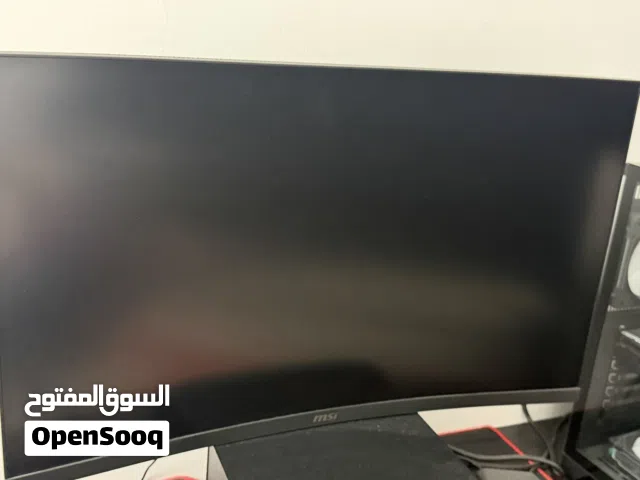 Msi 27 inch curved screen with red dragon speakers