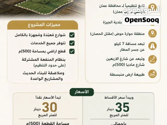 Residential Land for Sale in Amman Howarah