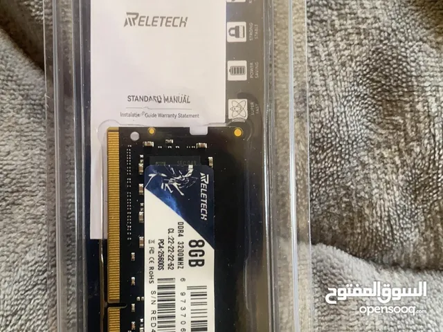 رام لابتوب ddr4 8 GB للبيع او البدل مع ddr3 ....................................... 8 gp