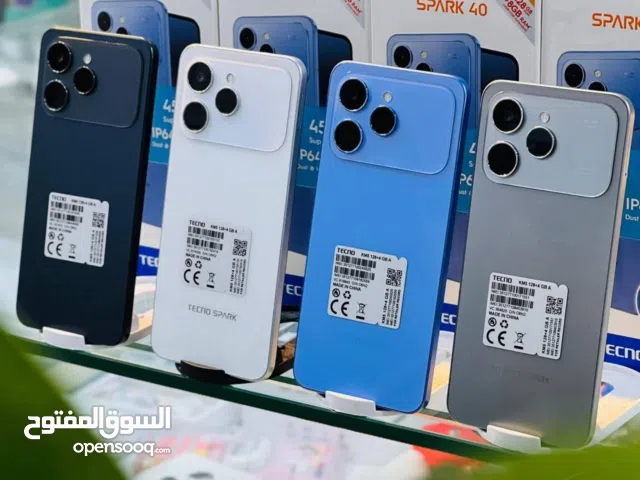 هاتف تكنو سبارك جهاز جديد بالكرتونة مكفول سنة متوفر توصيل وهدايا 256 جيجا 16 رام