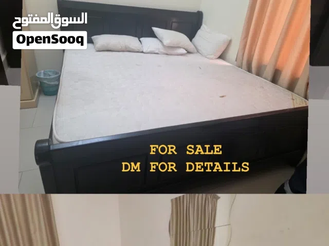 Used furniture for sale bed with mattress in riffa good in condition