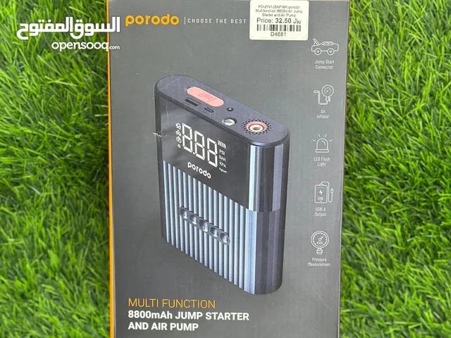 Porodo Multi Functional Jump Starter with Air Pump 8800mAh