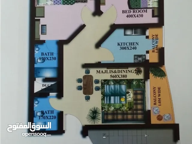 100 m2 2 Bedrooms Apartments for Sale in Al Dakhiliya Bidbid