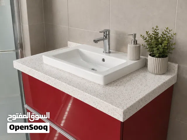 خزانة مغسلة حمام معلقة