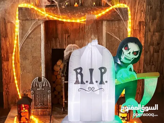 ديكورات الهالوين القابلة للنفخ من Trrisaun بطول 6 أقدام Trrisaun 6ft Inflatable Halloween Decoration