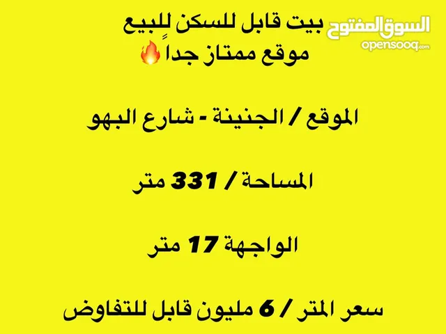 331m2 5 Bedrooms Townhouse for Sale in Basra Juninah