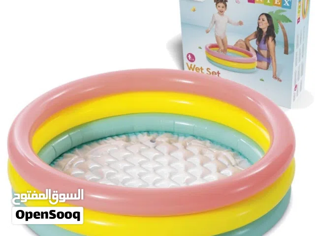 إعلان بيع بركة سباحة منزلية (مسابح Bestway / بركة هوائية وبركة بإطار معدني)  حوّل حديقة