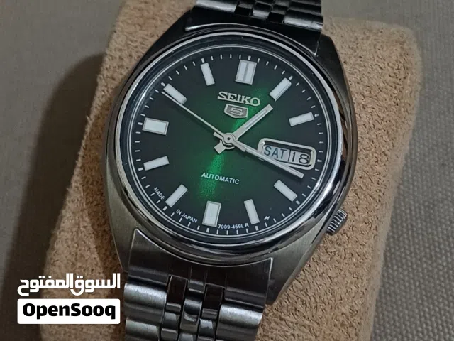 Seiko 5 Automatic green dial 7009 movement 17 Jewels