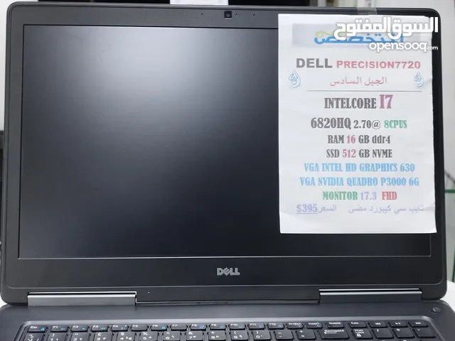 Dell precision 7720 INTEL Core i7.rem 16