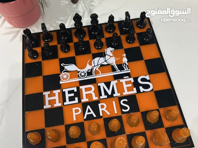 Chess Board Set Hermes Game Orange and black