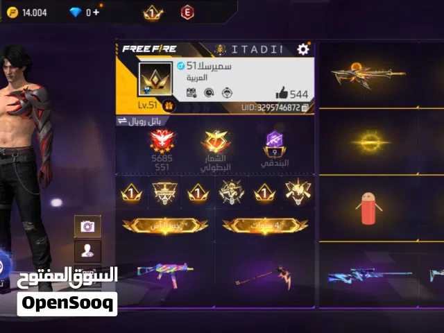 Free Fire Accounts and Characters for Sale in Najaf