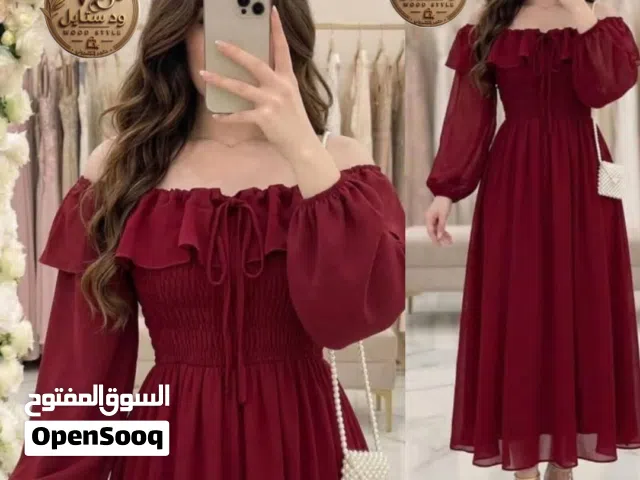 لكي خصيصآ فستان شيفون / فاخر رااقي قمة الروعة كسرات انيييقه مضهرك ب