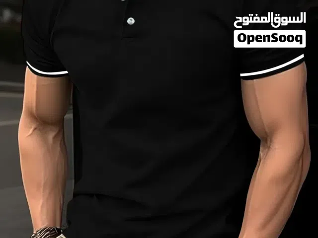 تيشيرت بولو خامه حجري ناعم رجالي - اناقه وتهويه مناسبه للصيف