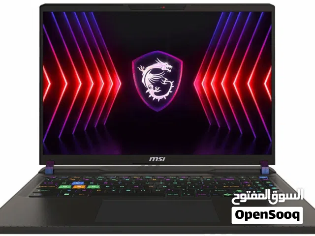 MSI Vector A16 HX RTX 5070Ti جديد بالباكيت